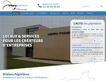 Tablet Screenshot of orleanspepinieres.fr